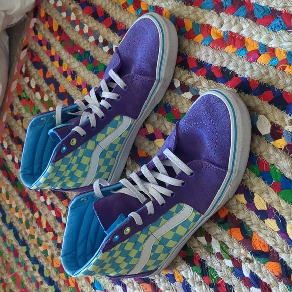 Vans checkerboard Sk8-hi men's 8.5 women's 10 - Picture 2 of 5